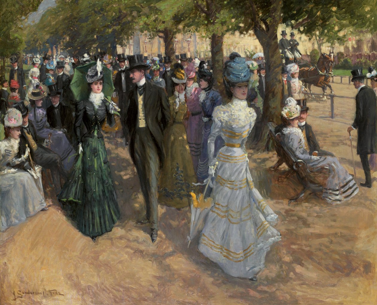 Kirkkoparaati, Hyde Park tekijältä John Sanderson Wells