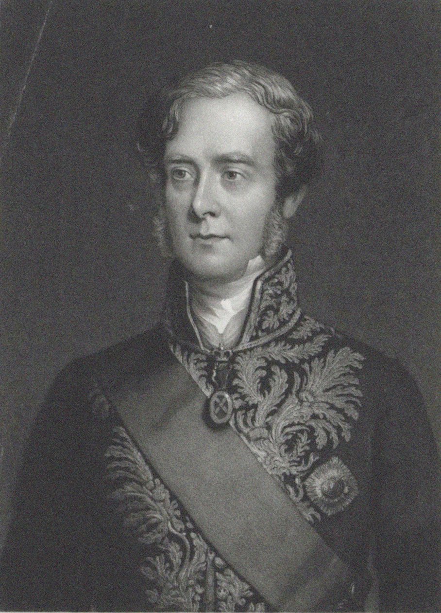 George Villiersin muotokuva, Clarendonin 4. jaarli 1800-1870. tekijältä John Sartain