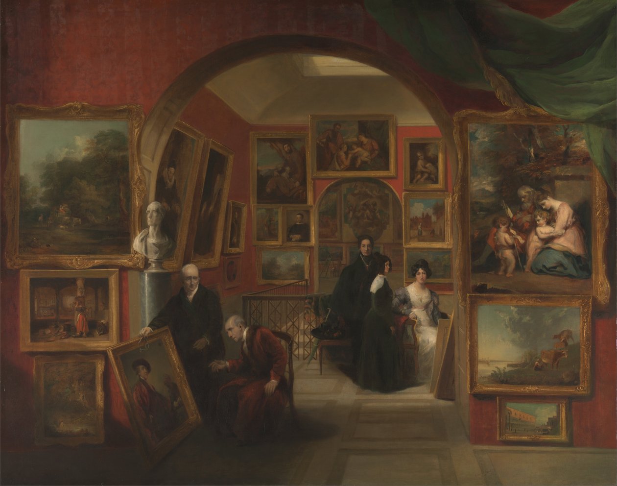 British Institution -gallerian sisätilat tekijältä John Scarlett Davis