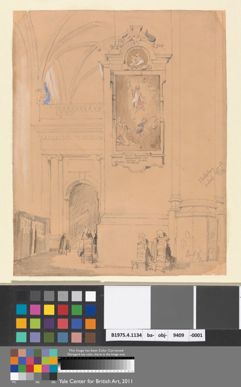 Van Balenin hauta, Antwerpen, 7. syyskuuta 1832 tekijältä John Scarlett Davis