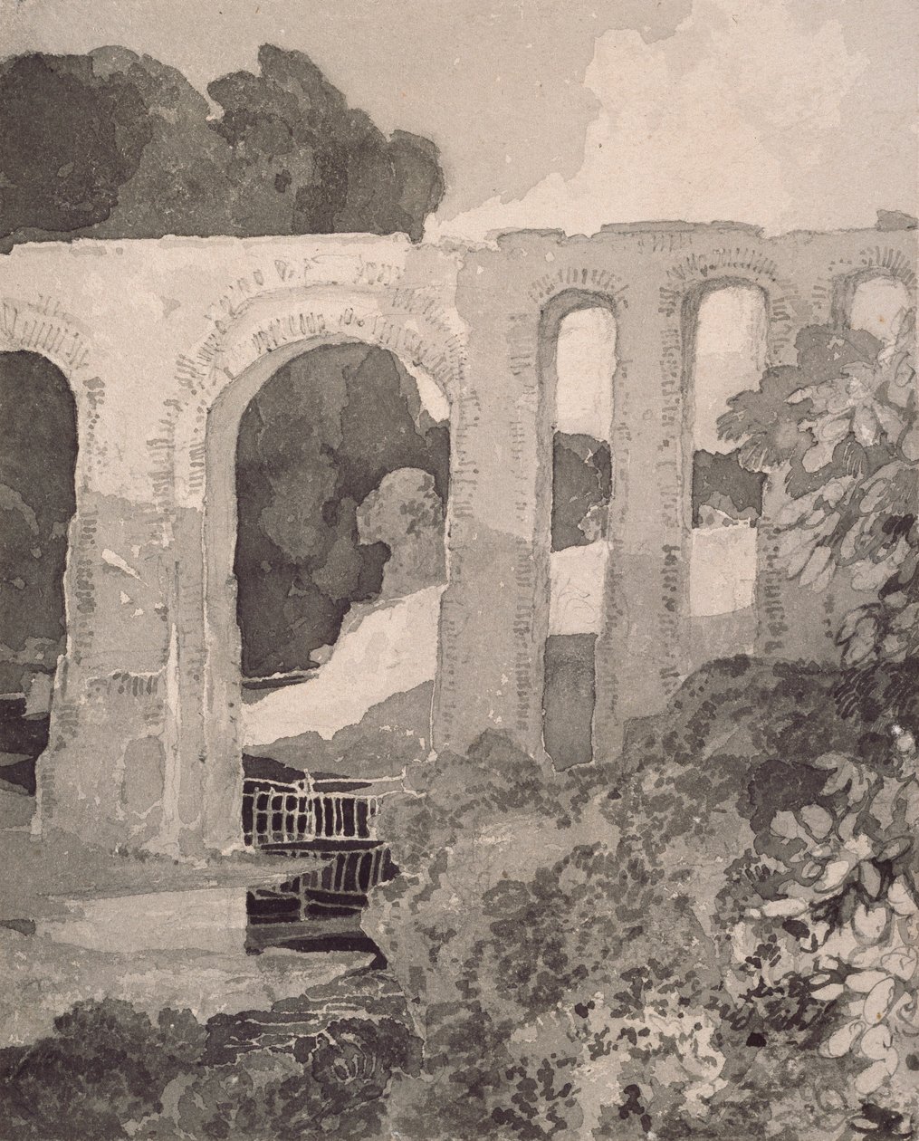 Telfordin akvedukti, 1800-luku. Taiteilijat: John Sell Cotman, Thomas Telford. tekijältä John Sell Cotman, Thomas Telford