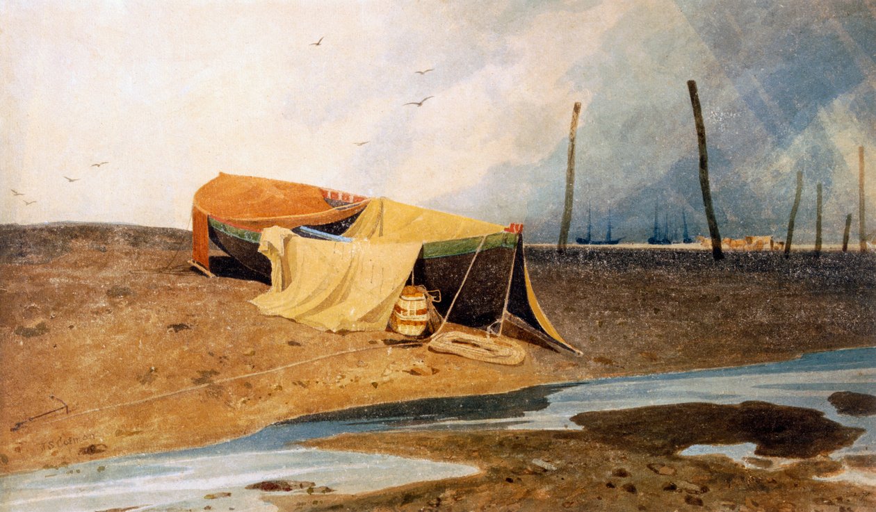 Vene rannalla tekijältä John Sell Cotman