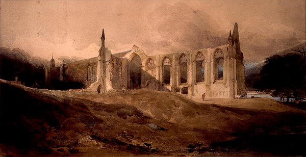 Bolton Abbey (akvarelli paperille) tekijältä John Sell Cotman