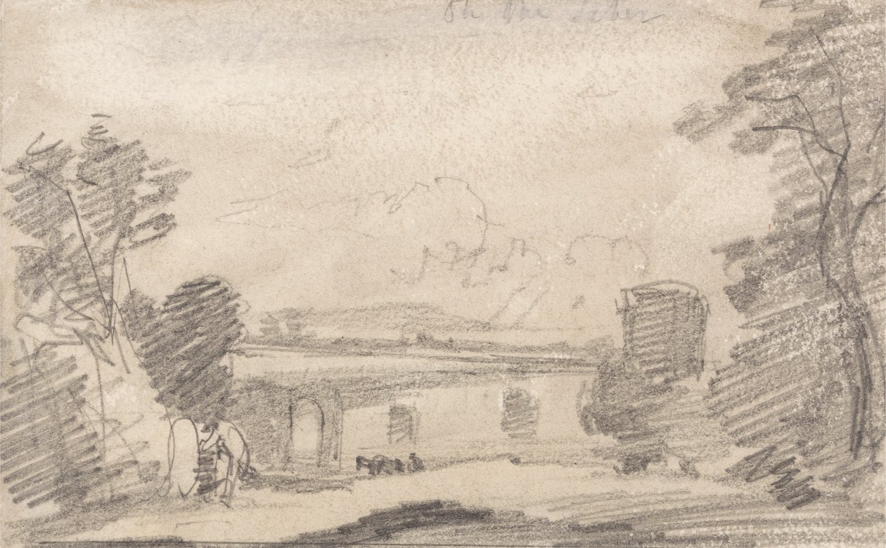 Bridge and Ruin Richard Wilsonin mukaan; Tiberillä tekijältä John Sell Cotman