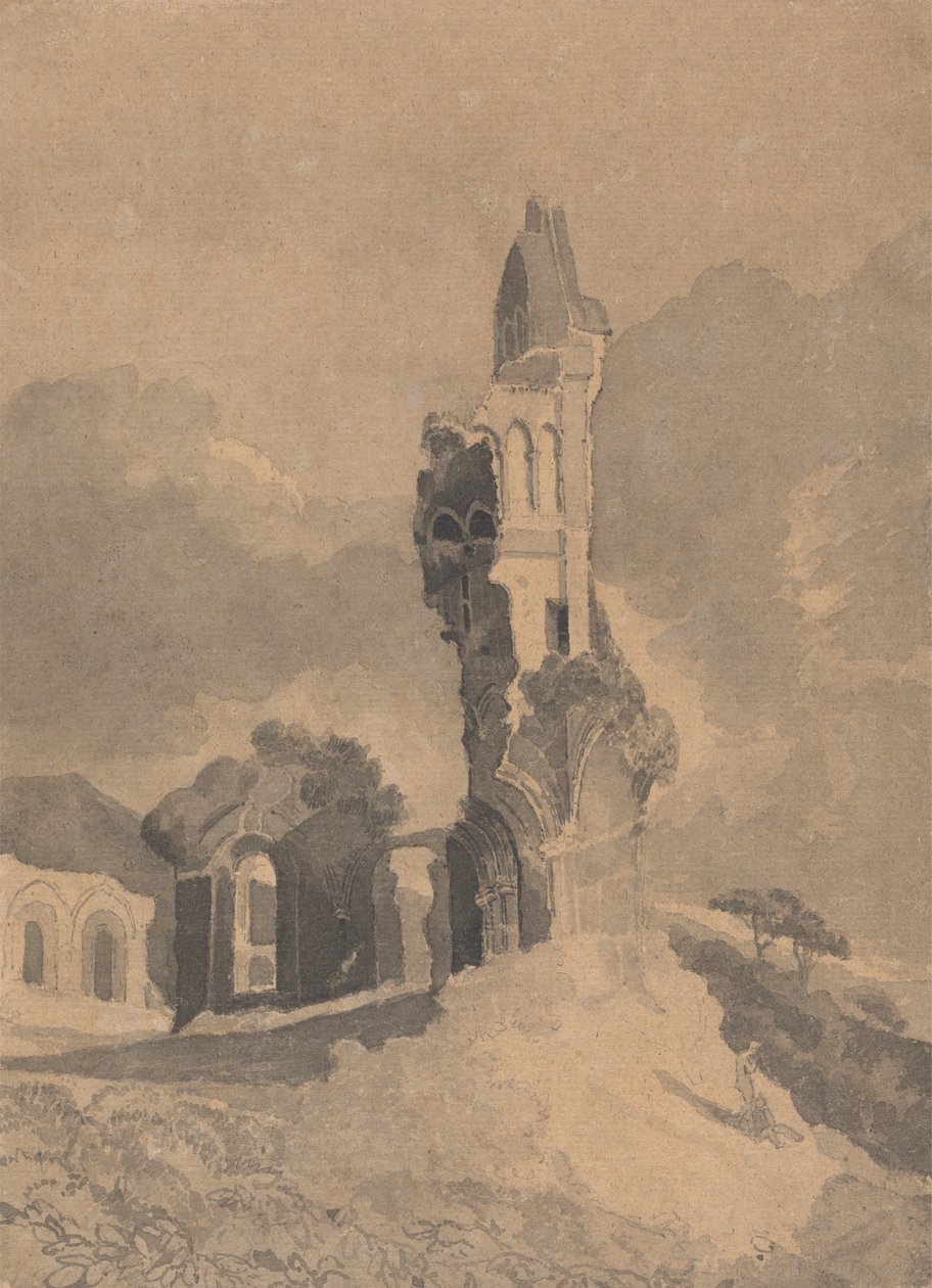 Byland Abbey, Yorkshire tekijältä John Sell Cotman