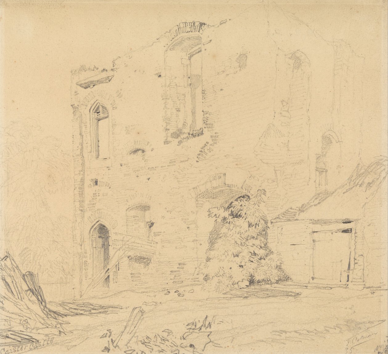 Caisterin linna, Norfolk tekijältä John Sell Cotman