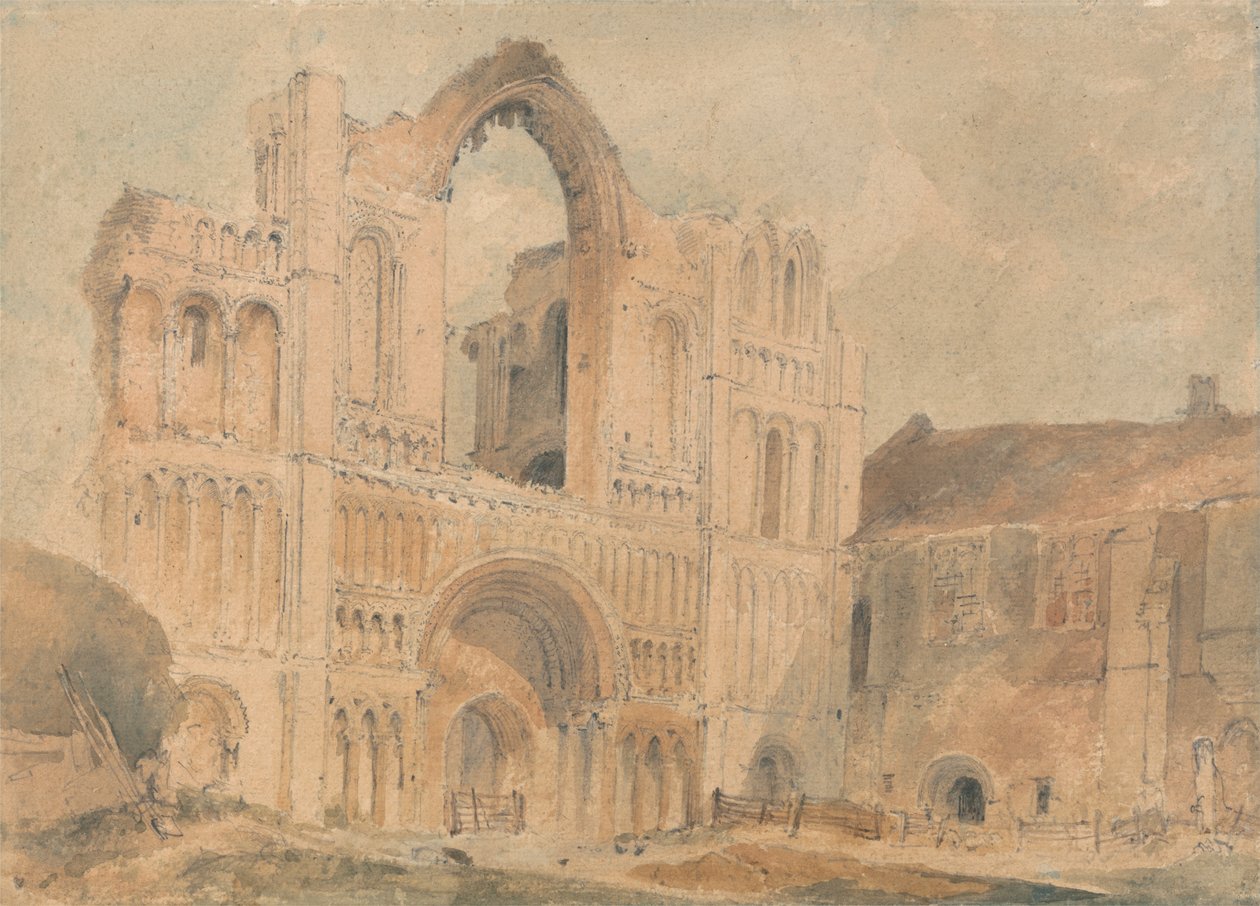 Castle Acre Priory, Norfolk, länsirintama tekijältä John Sell Cotman