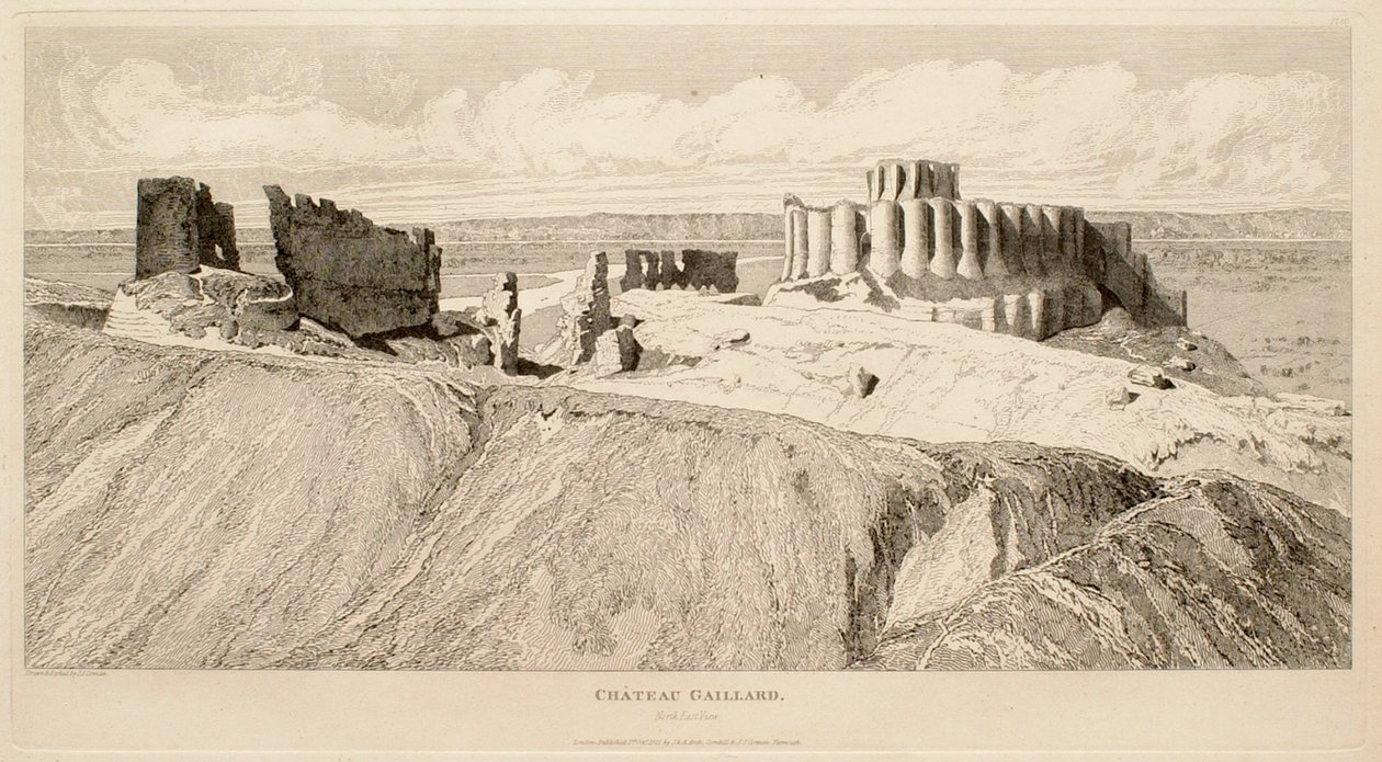 Château Gaillard (northeast view) tekijältä John Sell Cotman
