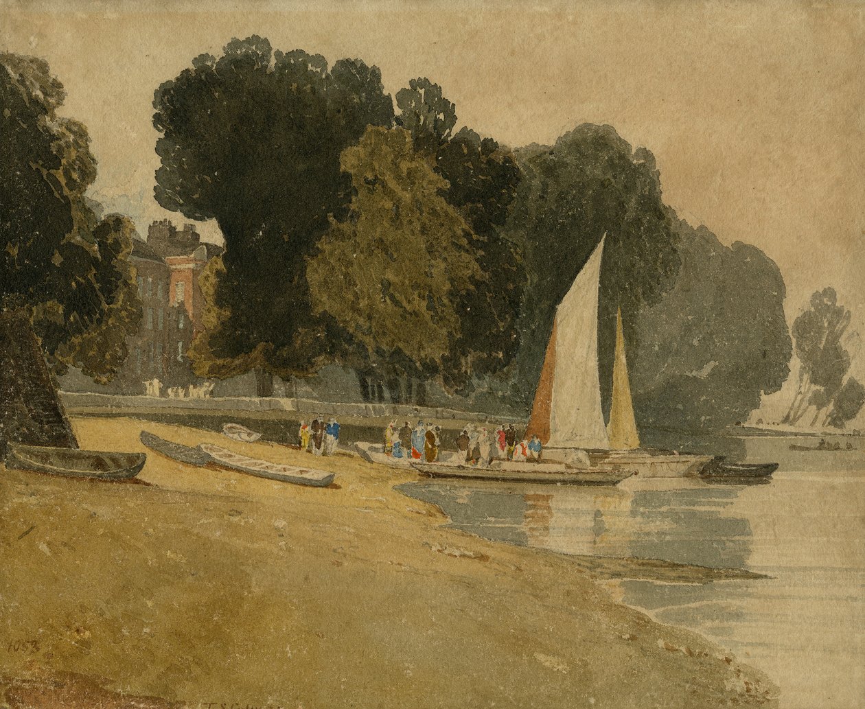 Huonekalut ja erilaiset esineet 1100- ja 1300-luvuilta tekijältä John Sell Cotman