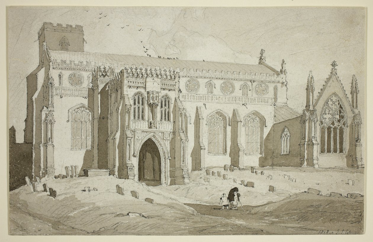 Cley Church, Norfolk tekijältä John Sell Cotman