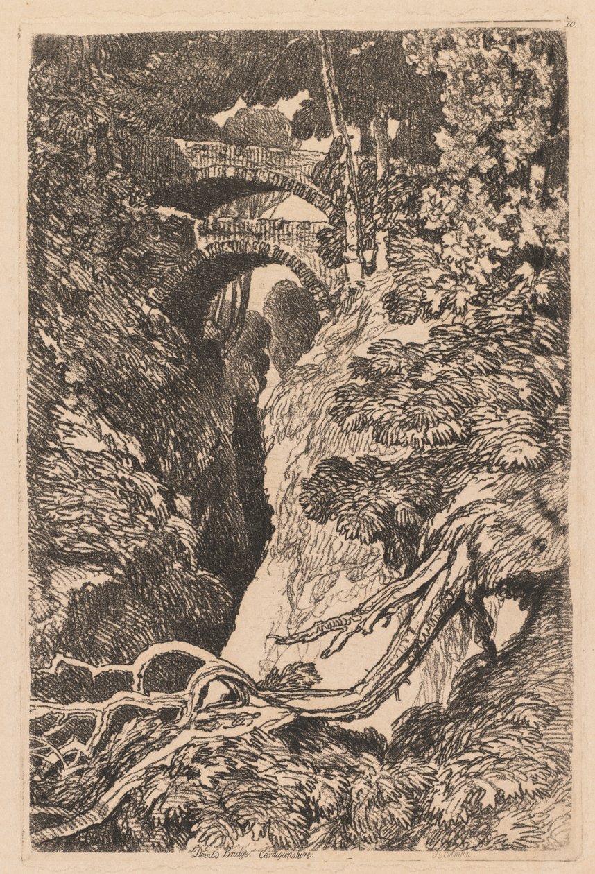Paholaisen silta, Cardiganshire tekijältä John Sell Cotman