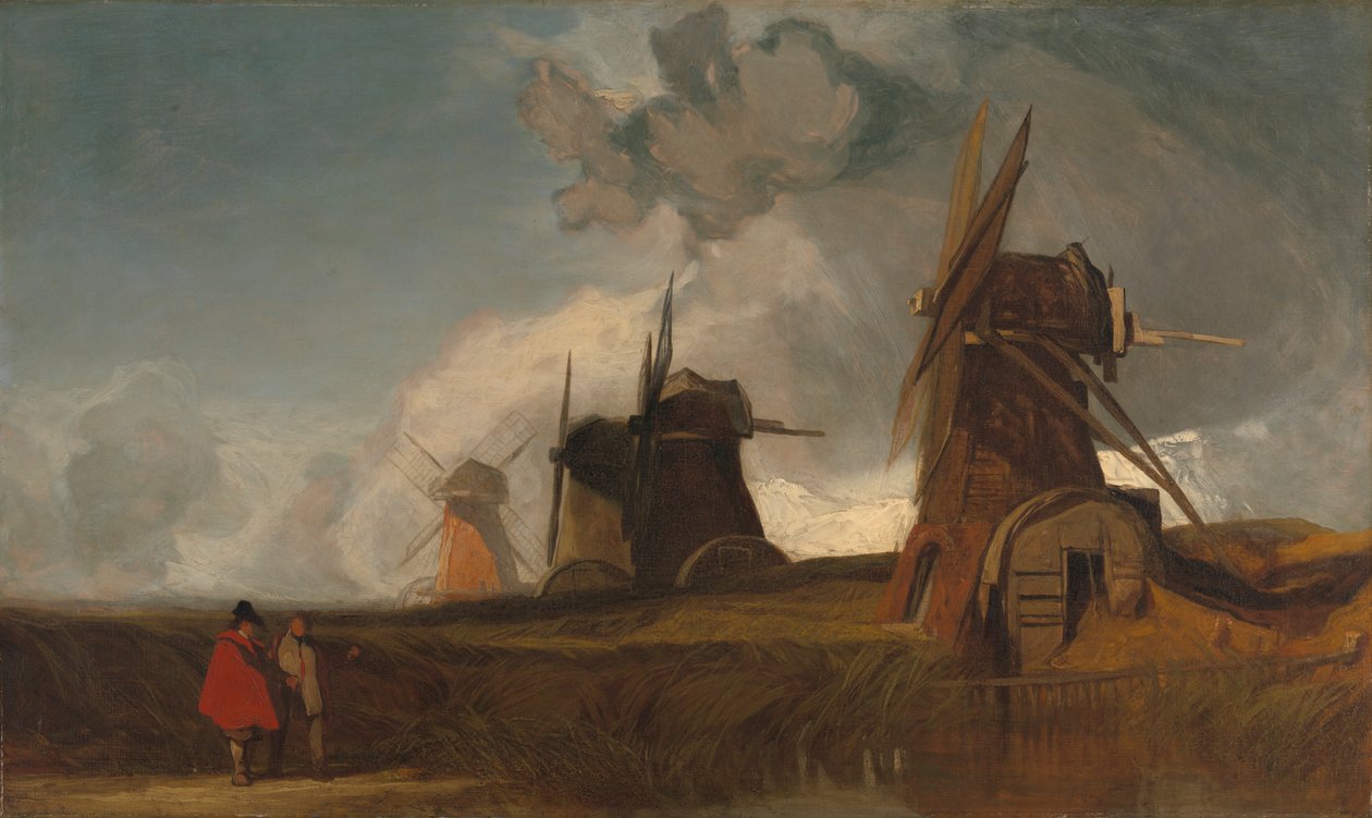 Viemäröintimyllyt Fensissä, Croylandissa, Lincolnshiressä tekijältä John Sell Cotman
