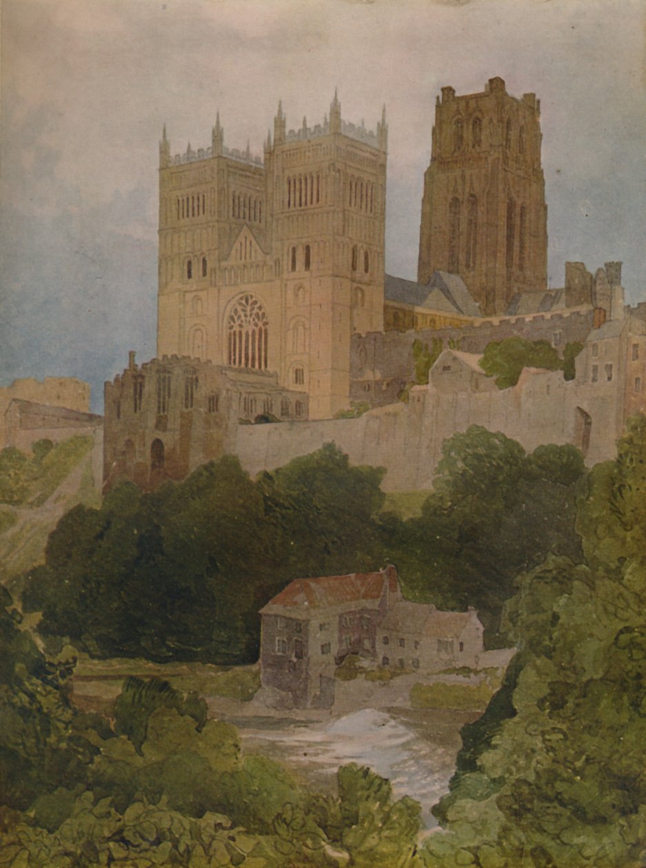 Durhamin katedraali, 1923 tekijältä John Sell Cotman
