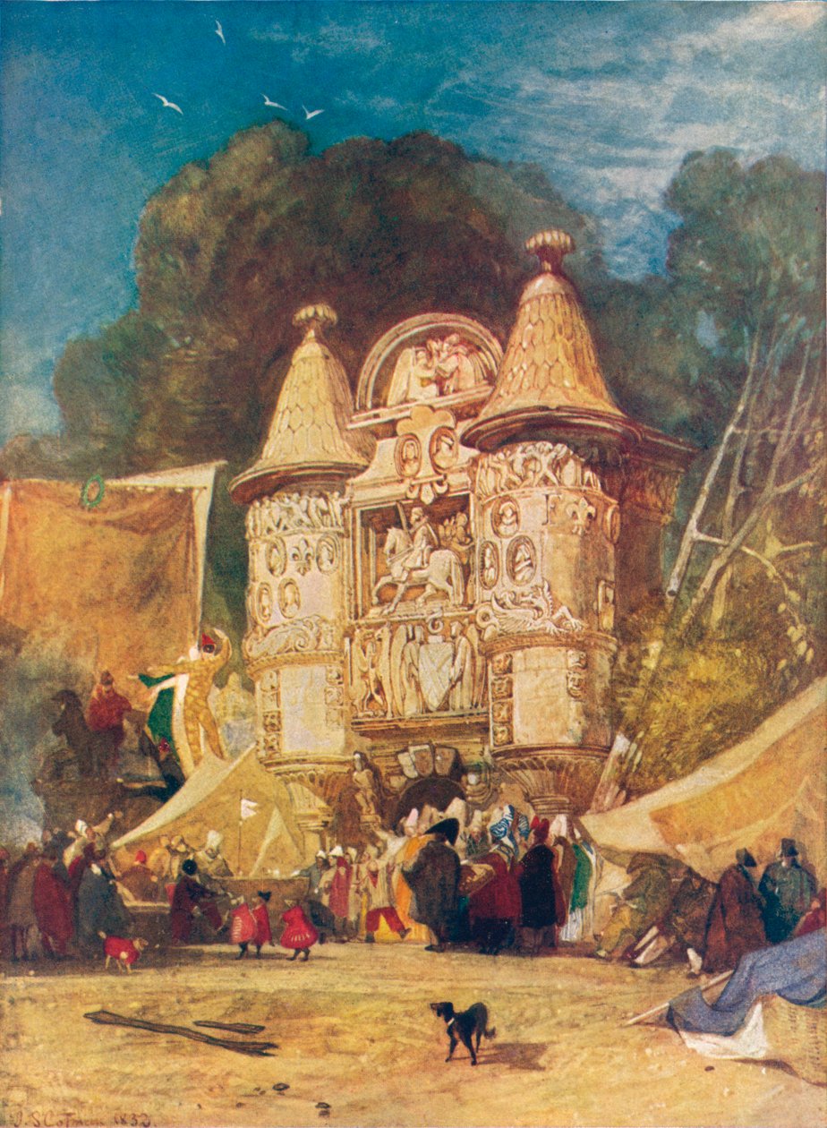 Gateway of the Abbey Aumale, Normandia, 1832 tekijältä John Sell Cotman