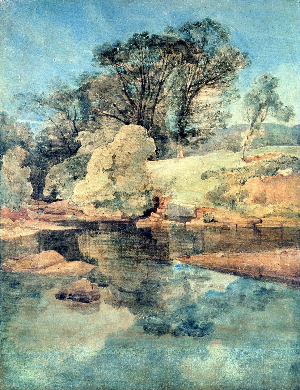 Hell Cauldron (kynä ja muste ja akvarelli paperille) tekijältä John Sell Cotman