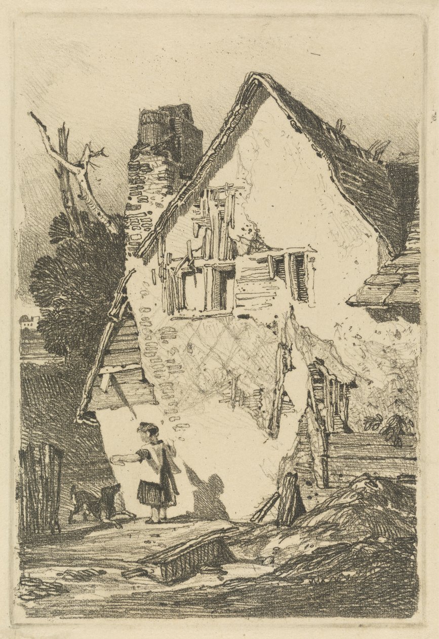 Lakenham, n. 1808 (pehmeäpohjainen etsaus) tekijältä John Sell Cotman