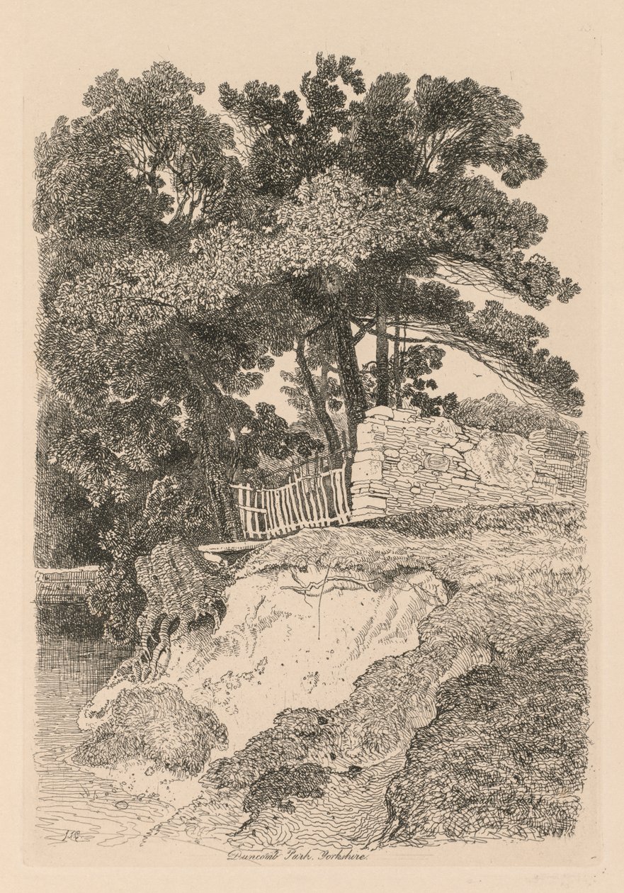 Liber Studiorum: Plate 13, Duncomb Park, Yorkshire: No. 5, 1838. tekijältä John Sell Cotman