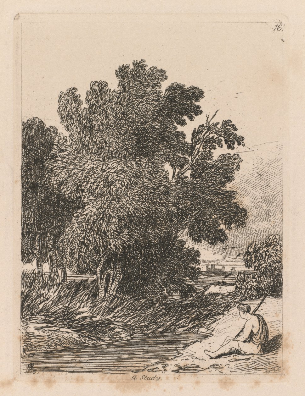 Tutkimuskirja: Levy 16, Tutkimus tekijältä John Sell Cotman