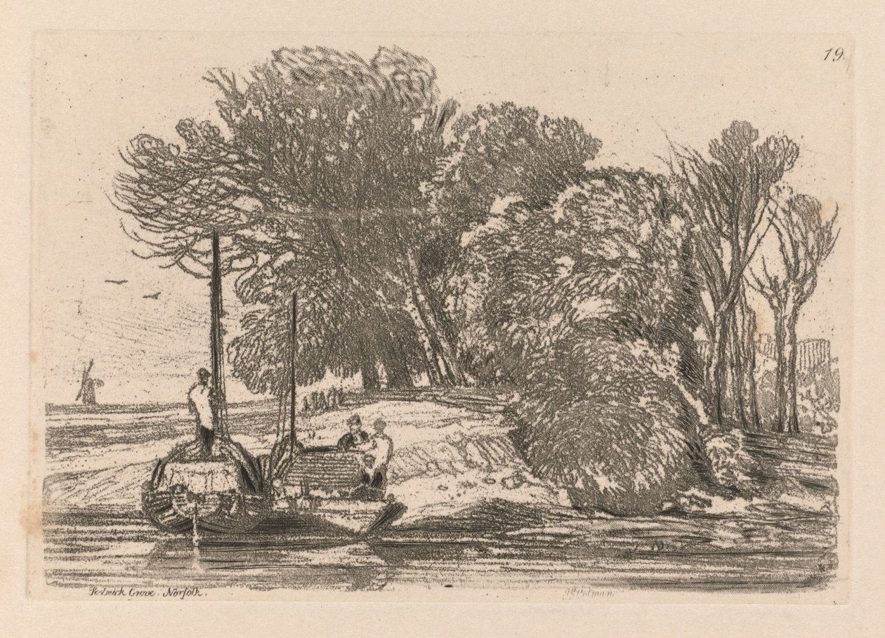 Tutkimuskirja: Plate 19, Postwick Grove, Norfolk tekijältä John Sell Cotman