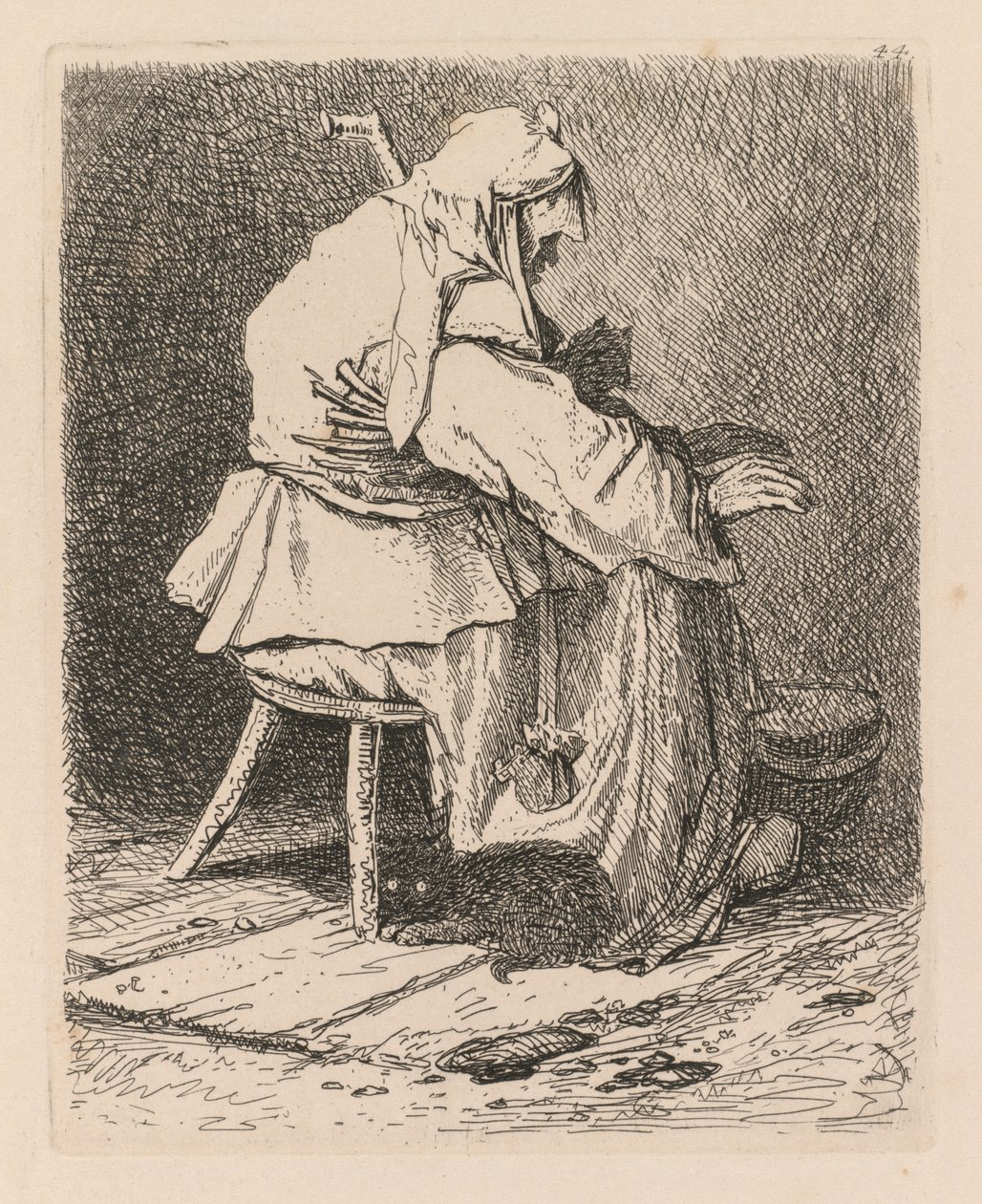 Liber Studiorum: Levy 44, Luonnos Rembrandtin mukaan tekijältä John Sell Cotman