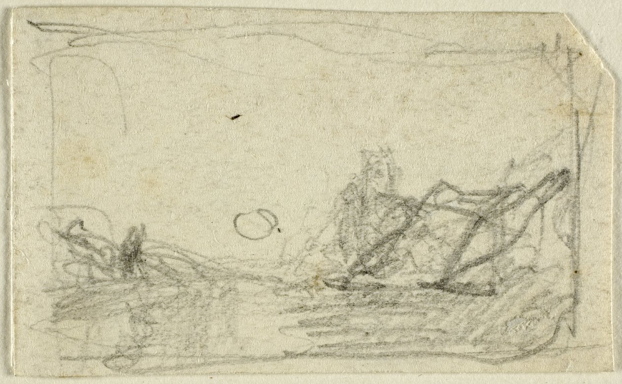 Kuunvalo maiseman yllä tekijältä John Sell Cotman