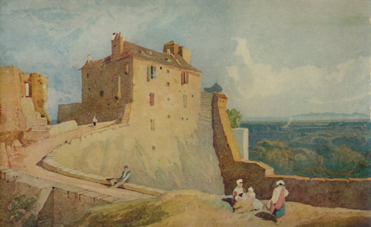 On the Rampart, Domfont, Ranska, 1923 tekijältä John Sell Cotman