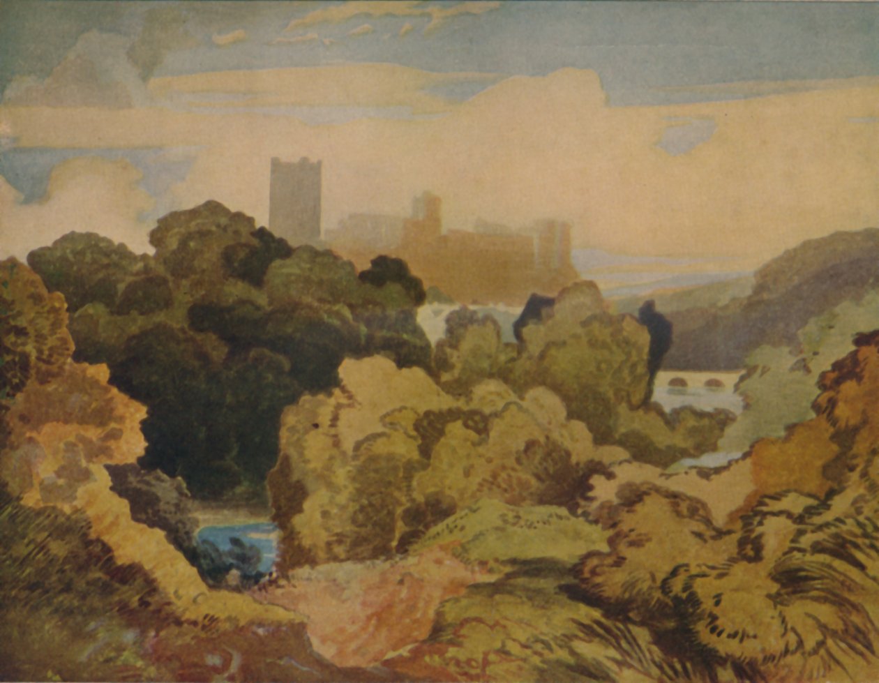 Richmond, Yorkshire, 1923 tekijältä John Sell Cotman