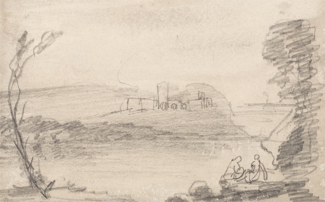 Ruin on a Lake Richard Wilsonin tavalla tekijältä John Sell Cotman