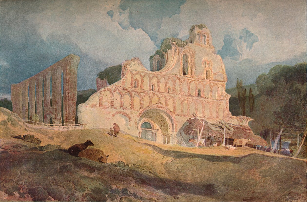 St. Botolphs Priory, Essex, c1806 tekijältä John Sell Cotman