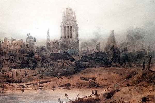 St. Mary Redcliffe, Bristol tekijältä John Sell Cotman