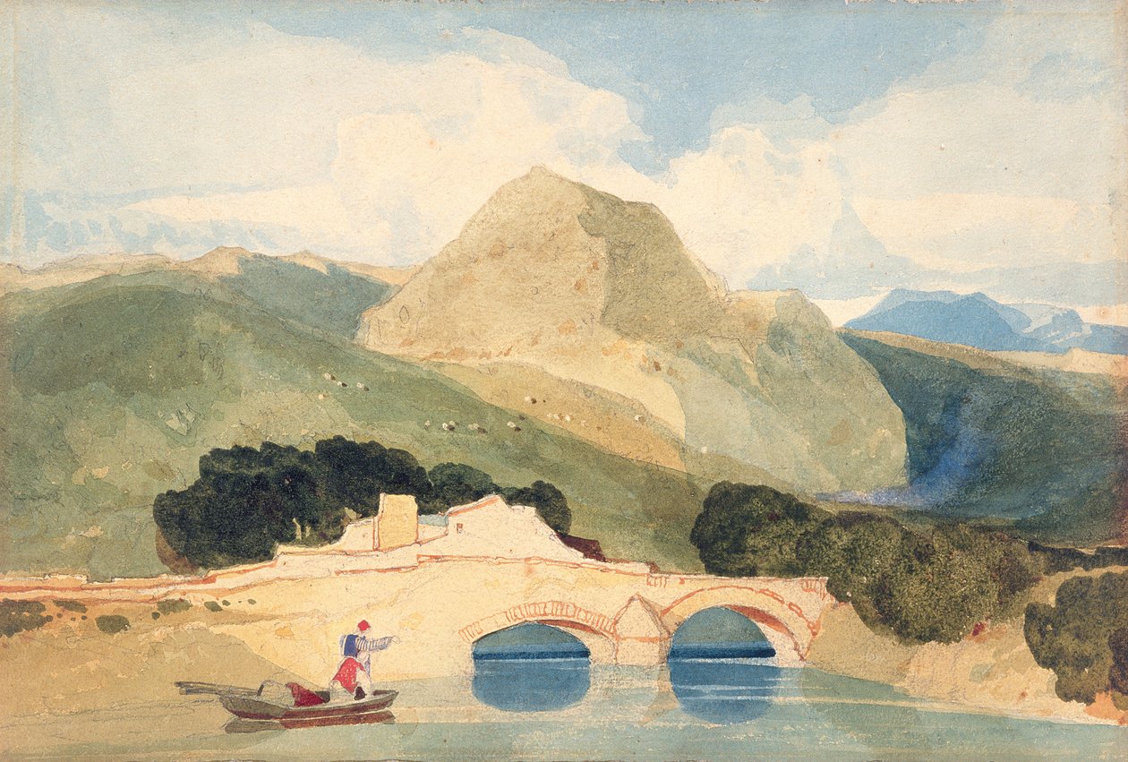 Tan-y-Bwlch (akvarelli paperille) tekijältä John Sell Cotman