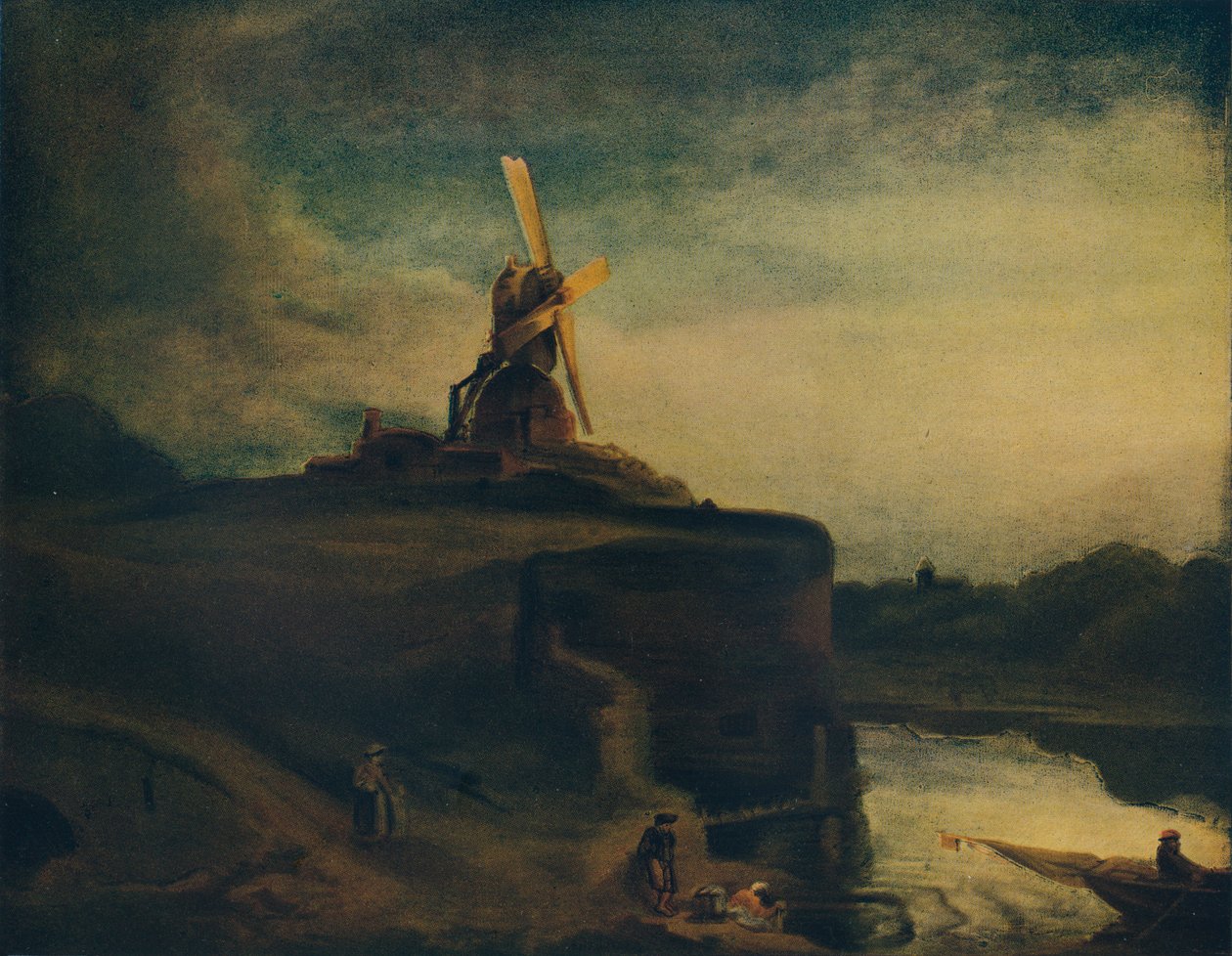 Vanha mylly, 1800-luku, 1913 tekijältä John Sell Cotman