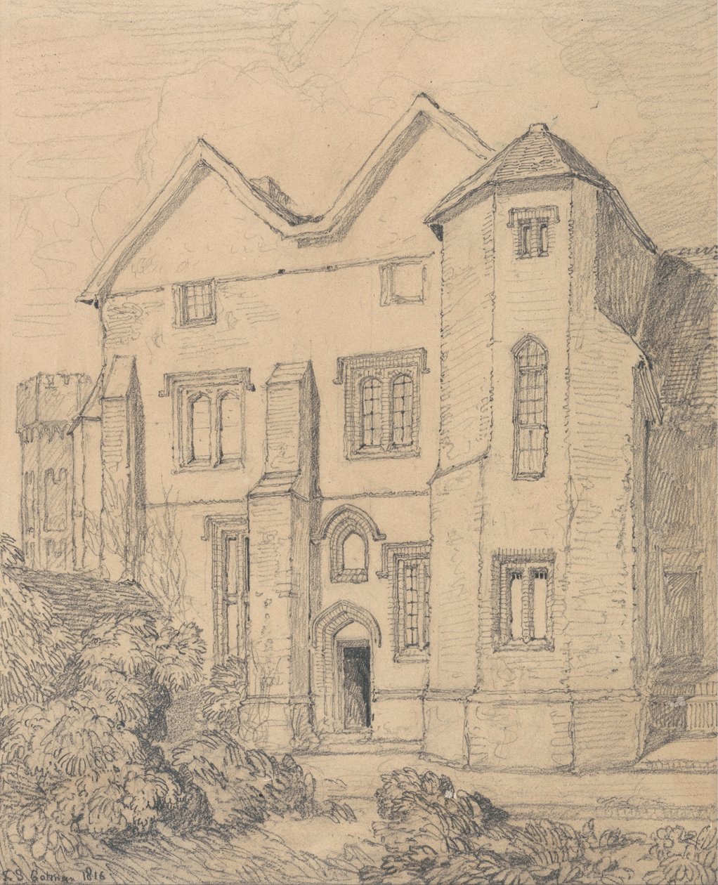 Upwell Rectory, Norfolk tekijältä John Sell Cotman