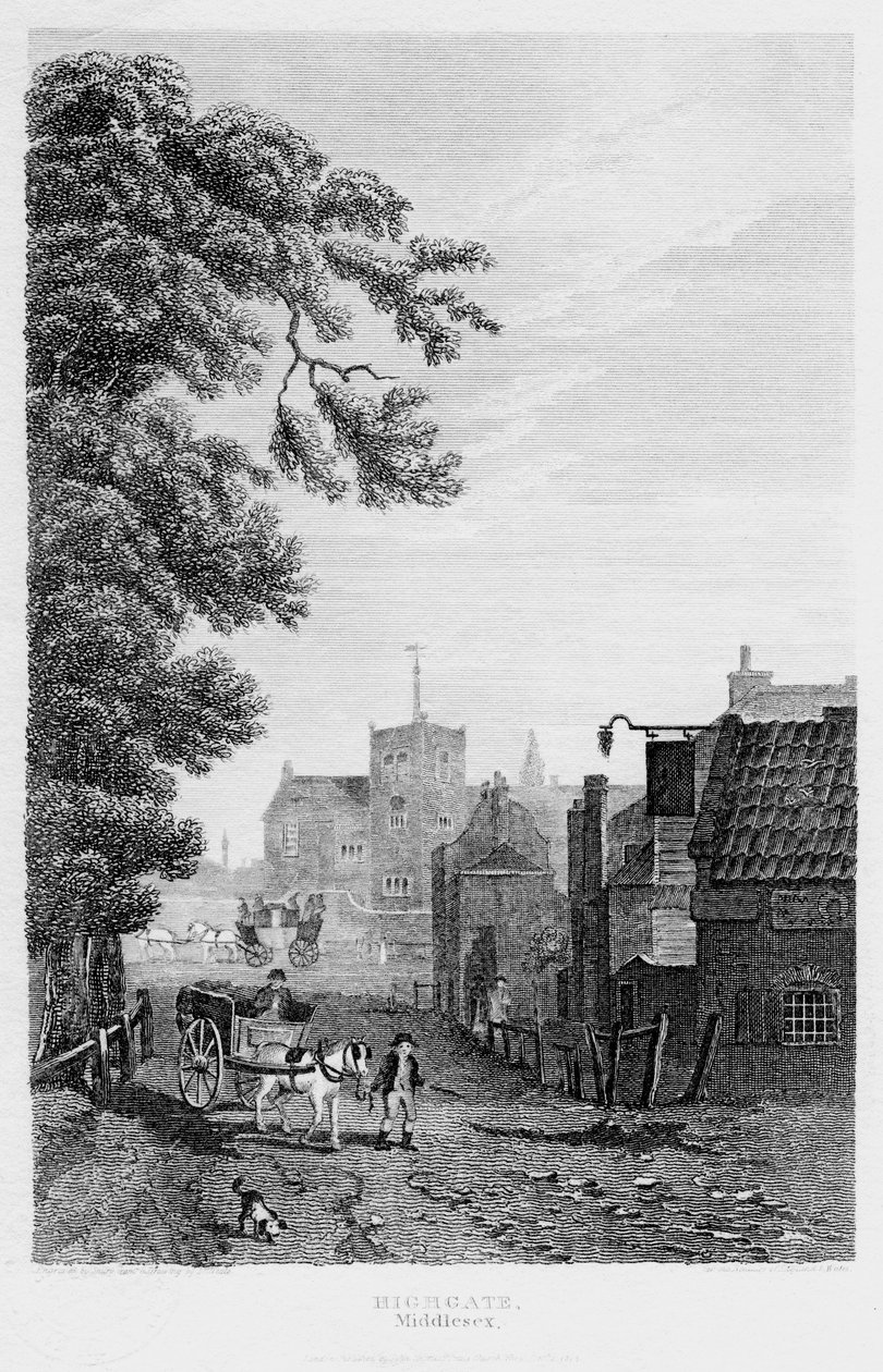 Highgate, Lontoo, 1814. tekijältä John Shury