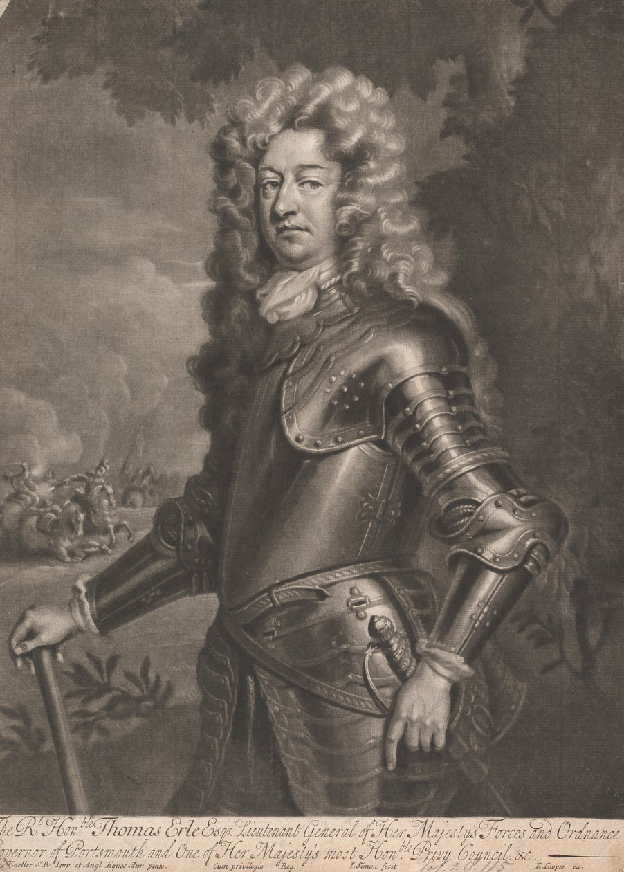 Sir Thomas Erle Esqr. tekijältä John Simon