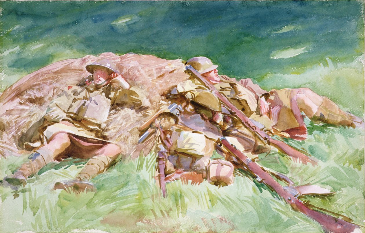1151 ylämaalaista lepää rintamalla, 1918 tekijältä John Singer Sargent