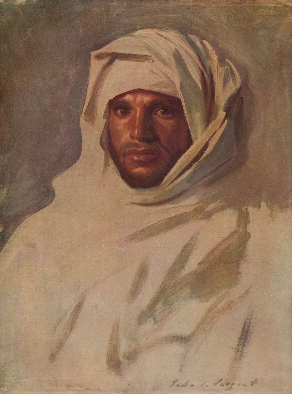 Beduiiniarabi, c1891, c1915 tekijältä John Singer Sargent