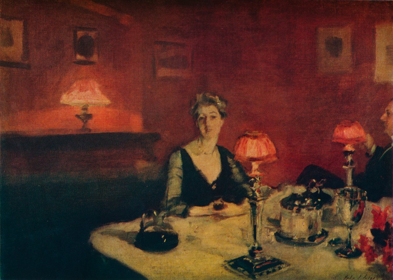 Päivällinen yöllä, 1884. tekijältä John Singer Sargent