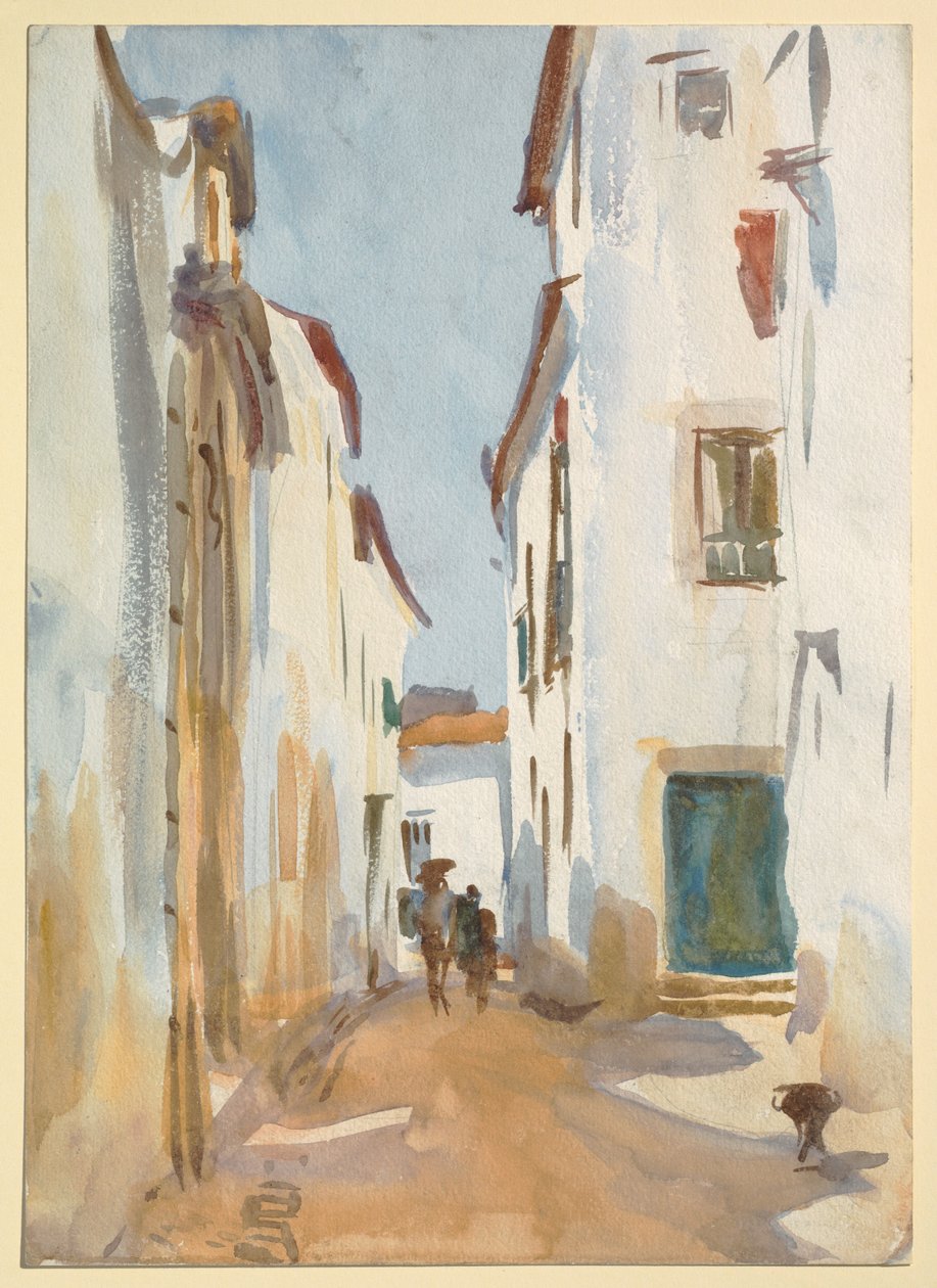 Katunäkymä Espanjassa tekijältä John Singer Sargent