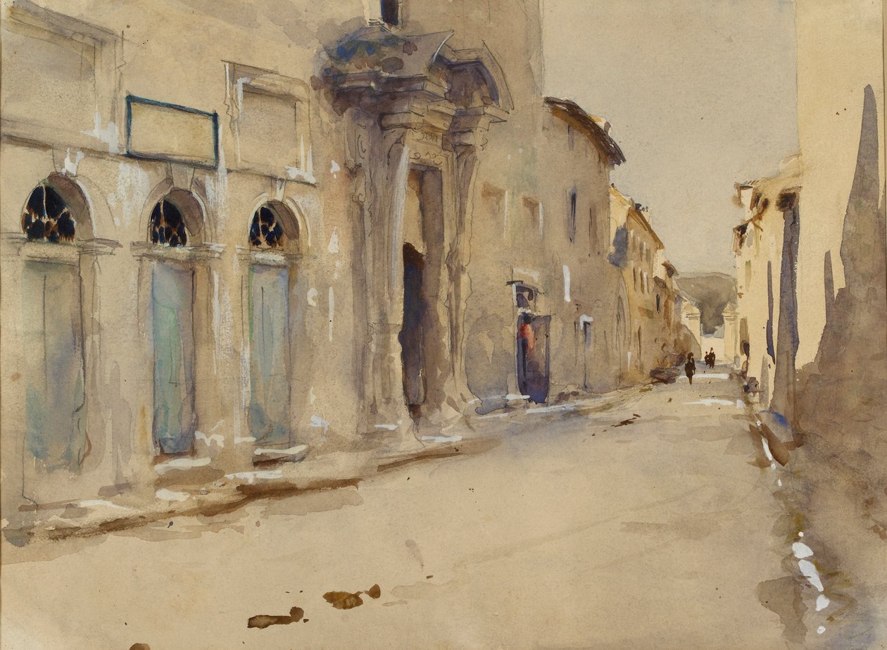 Katu Espanjassa, 1880-luku tekijältä John Singer Sargent