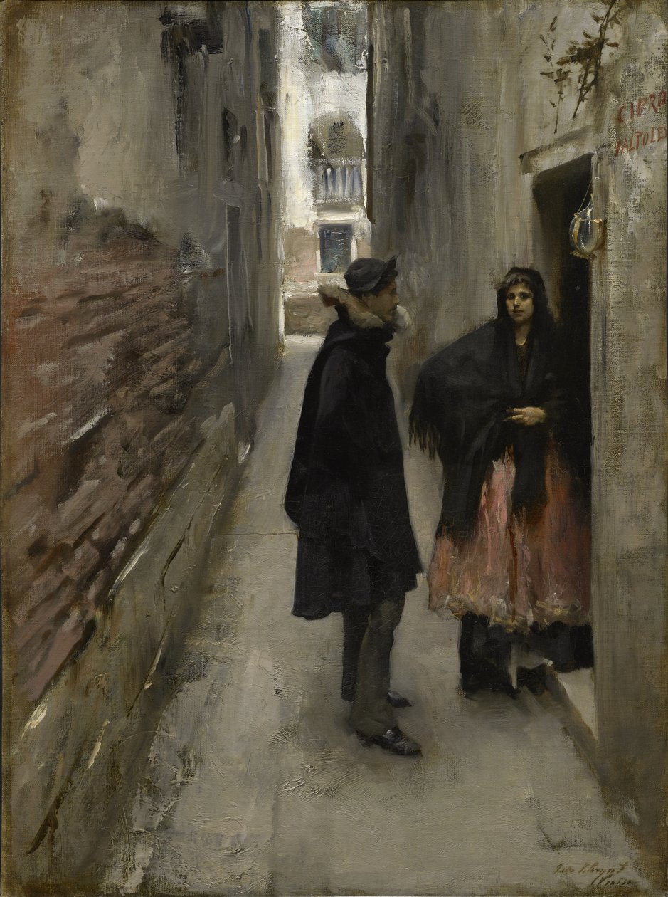 Katu Venetsiassa tekijältä John Singer Sargent