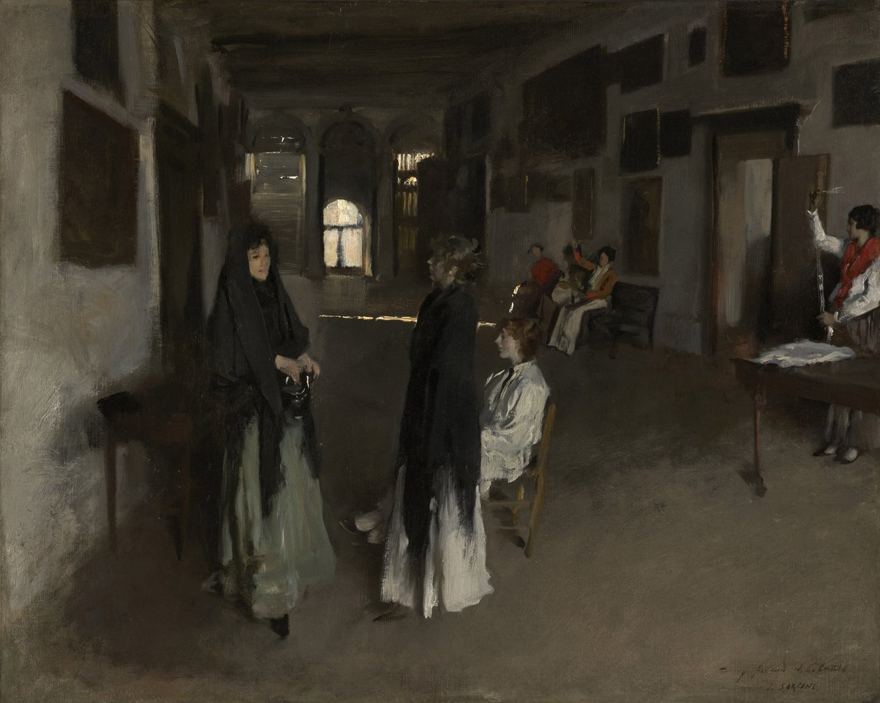 Venetsialainen sisustus, n. 1880-82 tekijältä John Singer Sargent