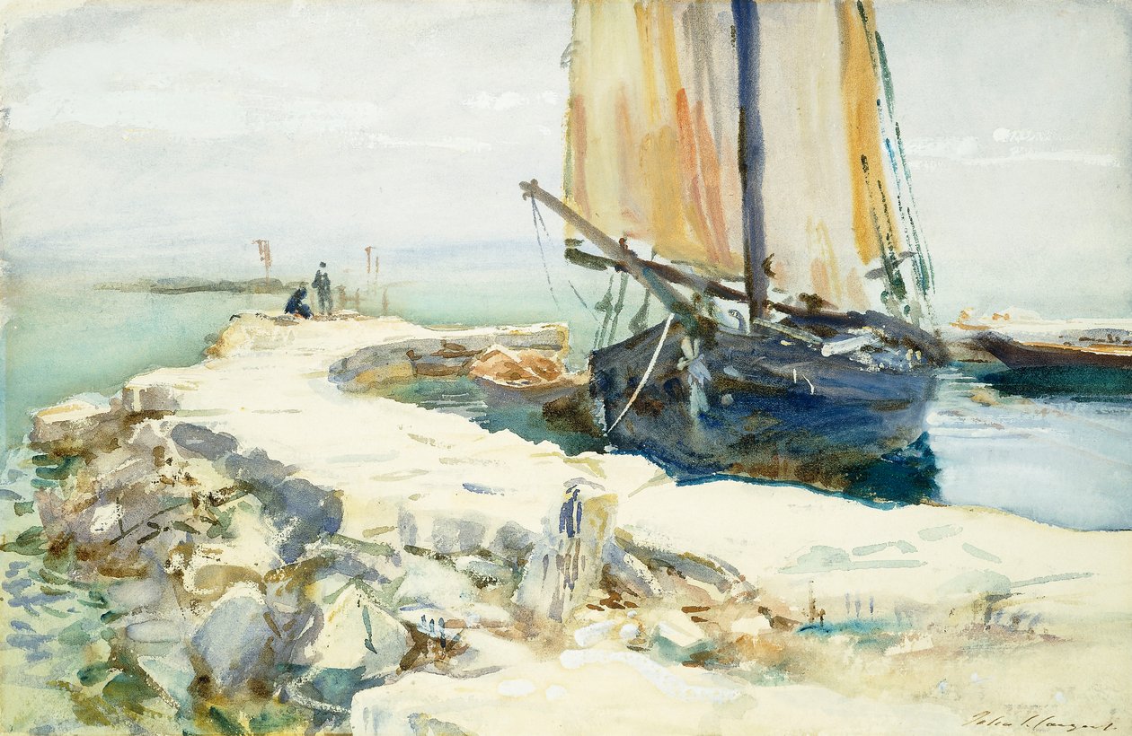 Gardajärven yläpuolella tekijältä John Singer Sargent