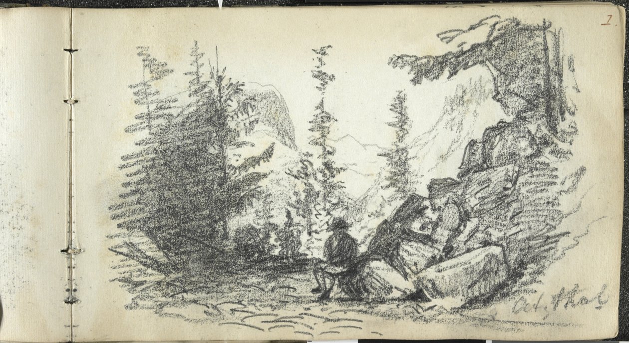 Alppien maisema, Oetztal, Itävalta tekijältä John Singer Sargent