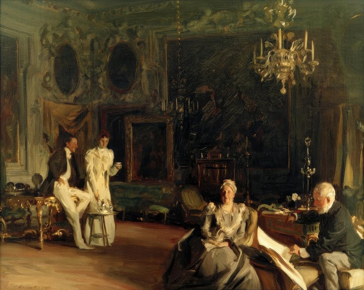Sisustus Venetsiassa tekijältä John Singer Sargent