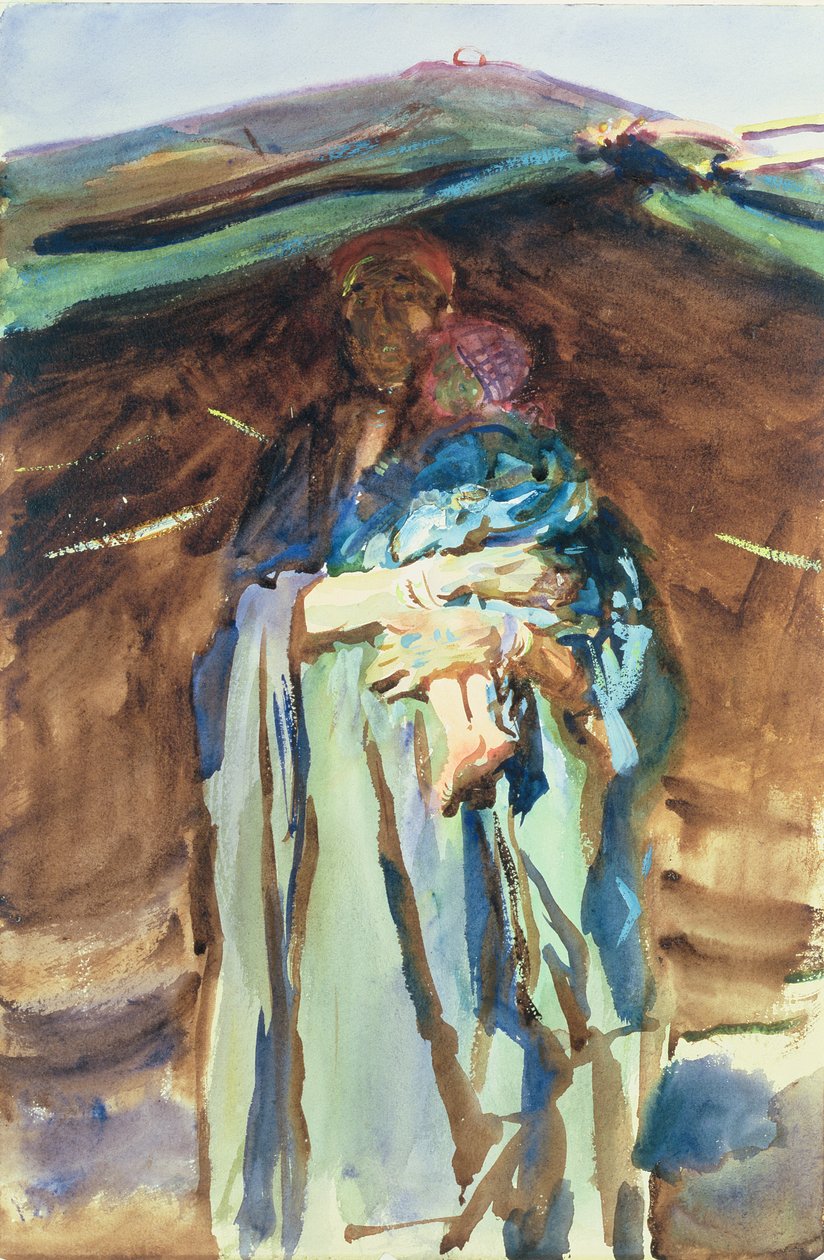 Beduiiniäiti (wc paperilla) tekijältä John Singer Sargent