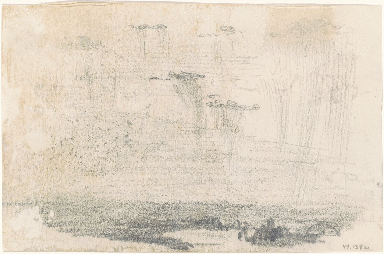 Pilvet [verso] tekijältä John Singer Sargent
