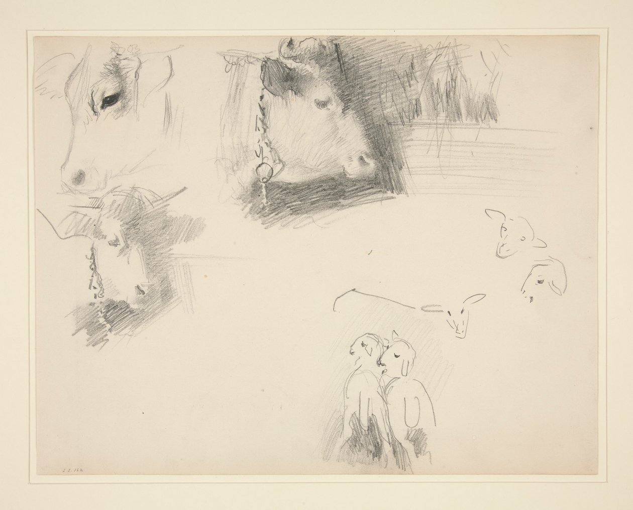 Lehmät ja lampaat tekijältä John Singer Sargent