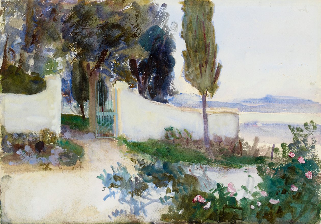 Villan portit Italiassa, 1900-luku tekijältä John Singer Sargent