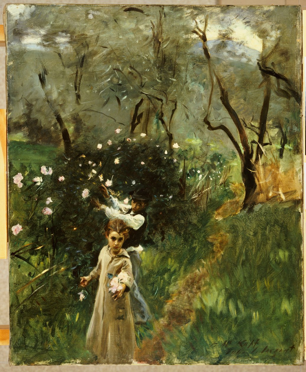 Kukkien kerääminen Twilightissa tekijältä John Singer Sargent